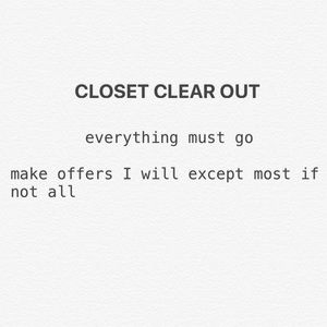 Make offers I’ll get back as soon as possible!